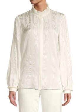 KOBI HALPERIN Sami Silk Blouse in Ivory - XL